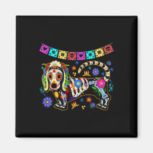 Íman Crânio de Açúcar Mexicano Dachshund Bone Dia das B