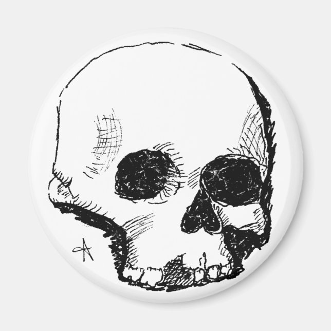 Íman crânio de espuma (Frente)