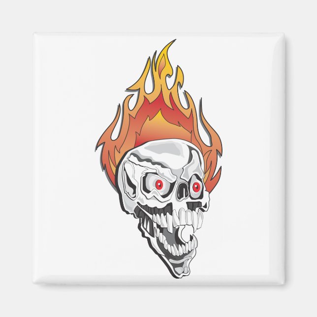 Íman Crânio de Flaming (Frente)