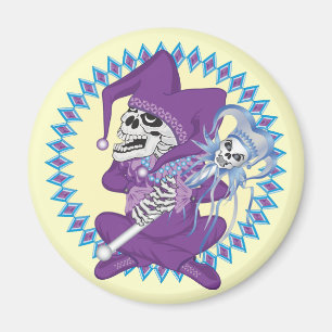 Íman Crânio de Jester Bonito