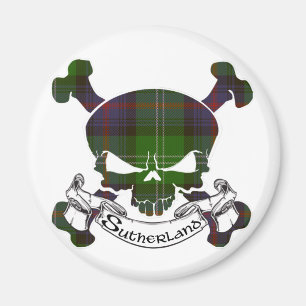 Íman Crânio de Tartan Sutherland