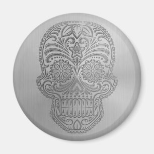 Íman Crânio decorativo do açúcar com um olhar de aç