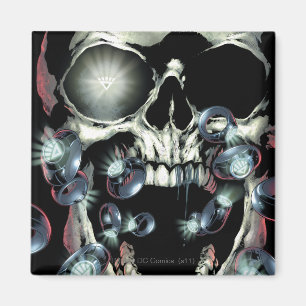 Íman Crânio e anéis - cor