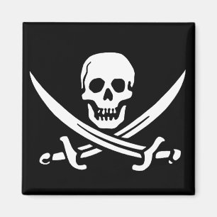 Íman Crânio e espadas do pirata