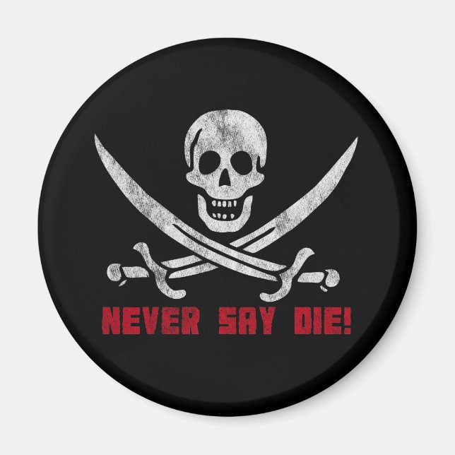 Íman Crânio e ossos cruzados (Frente)