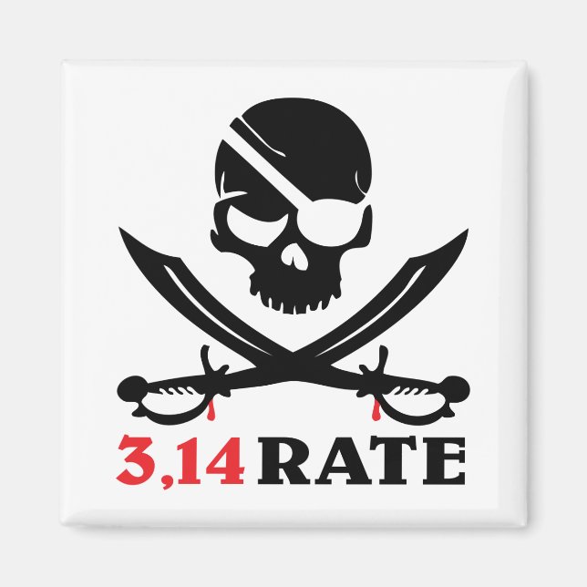 Íman Crânio e sabores piratas (Frente)