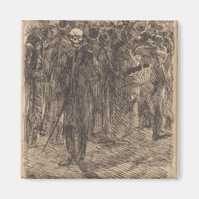 Íman Crânio na multidão (por Albert Besnard) (Frente)