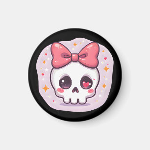 Íman Cranio Pastel Goth com Laço