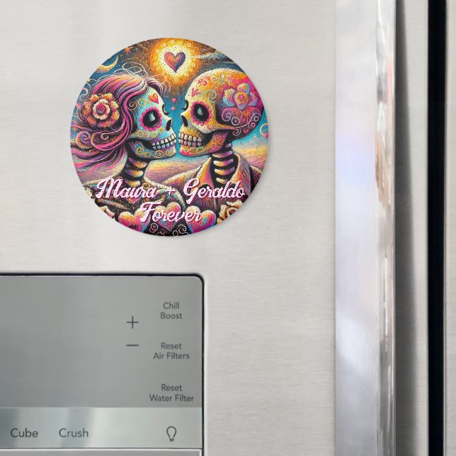 Íman Crânios de Açúcar no Passado Gize Personalizado (In Situ (Fridge))