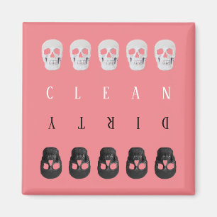 Íman Crânios Legal , , cor-de-rosa, limpa