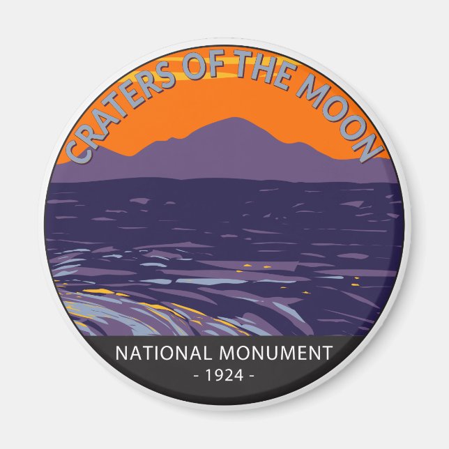 Íman Crateras do Monumento Nacional da Lua Idaho (Frente)
