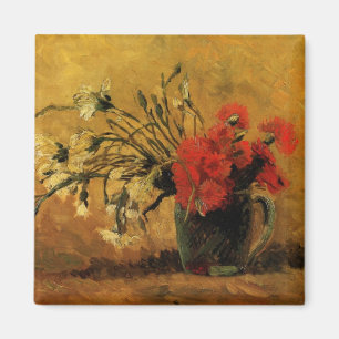 Íman Cravo Vermelho e Branco por Vincent van Gogh