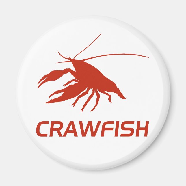 Íman crawfish's　silhouette (Red) (Frente)
