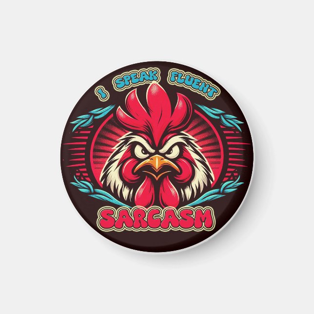 Íman "Crawford the Witty Chicken" Magnet (Frente)