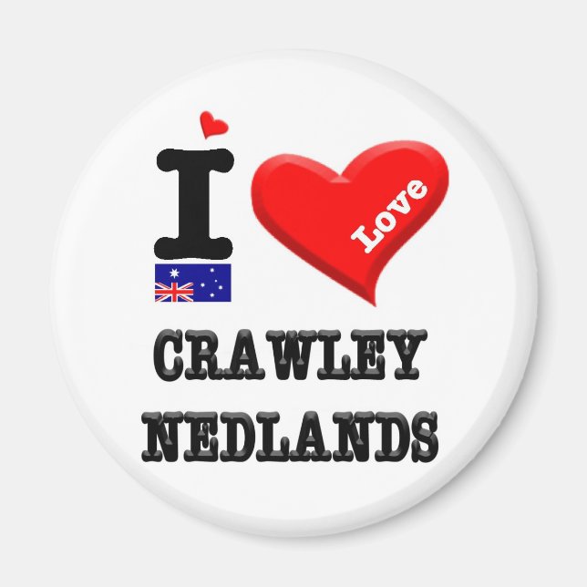 Íman CRAWLEY-NEDLANDS - Eu amo (Frente)