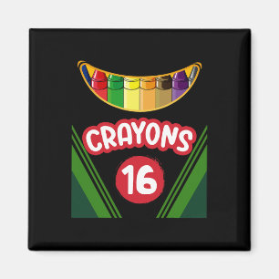 Íman Crayon Box Diversão Professora Estudante Crayon Sq