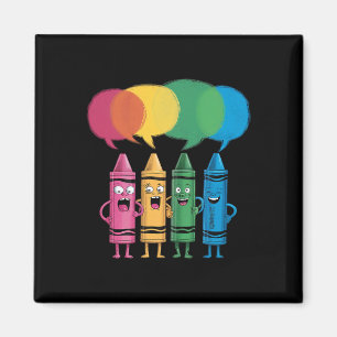 Íman Crayon Fashion Moda Cor Crayons Sextou Ensina