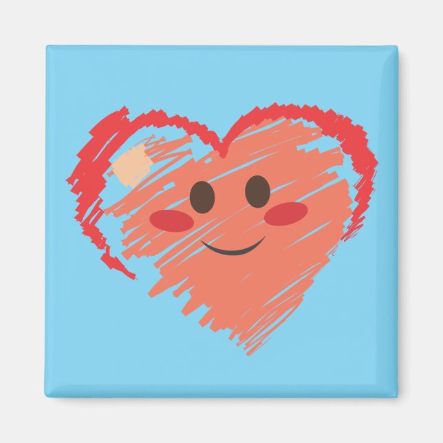 Íman Crayon Heart (Frente)