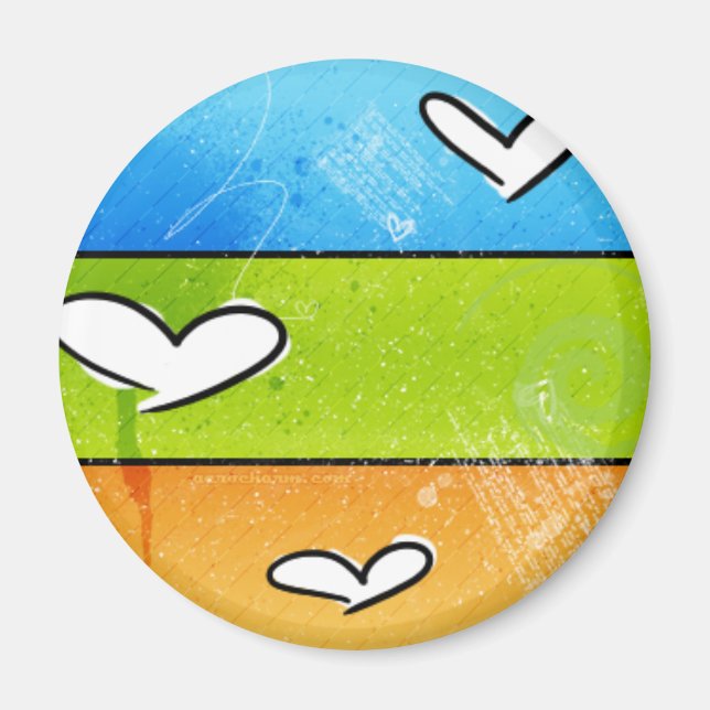 Íman Crayon Hearts (Frente)