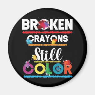 Íman Crayons Partidos Ainda Coloridos Saúde Mental