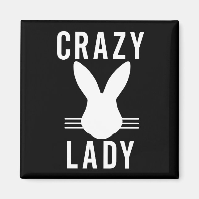ÍMAN CRAZY BUNNY LADY (Frente)