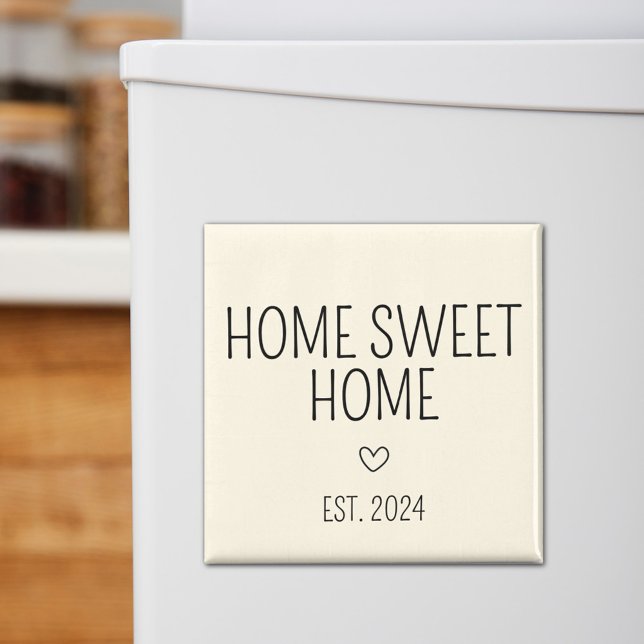 Íman Cream Heart Home Sweet Home (Cream Home Sweet Home Magnet)