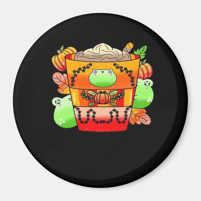 Íman Creamy Pumpkin Spice Latte Season (Frente)