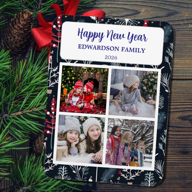 Íman Create your own Happy New Year photo collage (Create your own Happy New Year photo collage Magnet.)