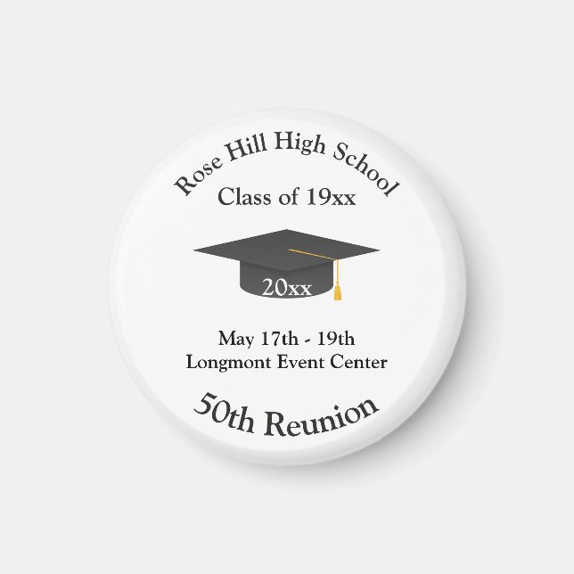 Íman Create Your Own Personalized Class Reunion Magnet (Frente)