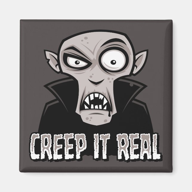 Íman Creep It Real Classic Horror Vampire Design (Frente)