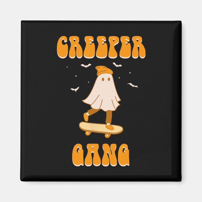 Íman Creeper Gang Fantasma Skateboard Funny Halloween S (Frente)