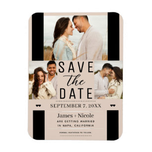Íman Creme de Amêndoas Save the Date 3 Fotos Casamento