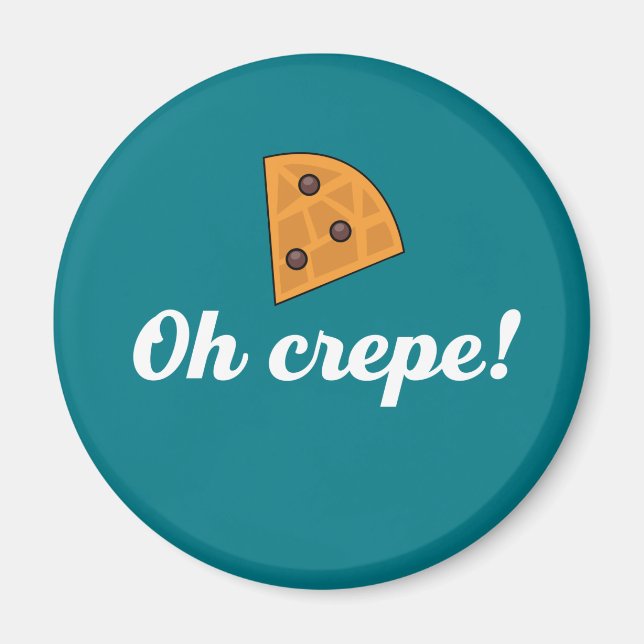 Íman Crepe Engraçada Comida Francesa (Frente)