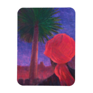 Íman Crepúsculo vermelho Jodhpur 2012 do turbante