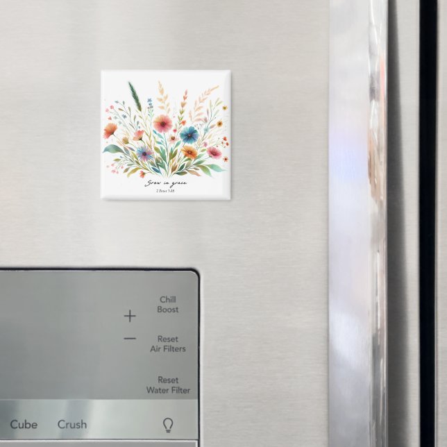 Íman Cresça em graça floral (In Situ (Fridge))
