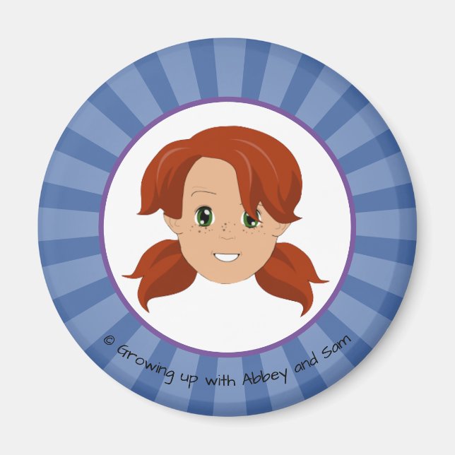 Íman Crescendo com Abbey e Sam Blue Magnet (Abbey) (Frente)