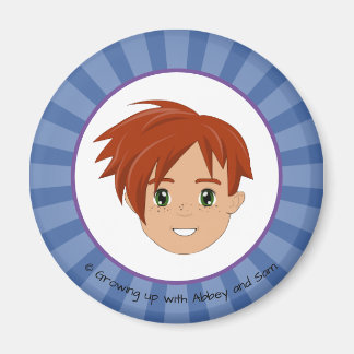 Íman Crescendo com Abbey e Sam Blue Magnet (Sam)