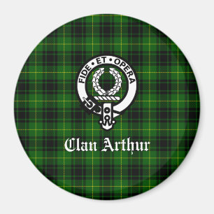 Íman Crest e Tartan do Clã Arthur / MacArthur