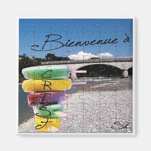 Íman Crest-Puzzle (Frente)