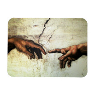 Íman Criação de Adão - Mãos Michelangelo 1475 - 156