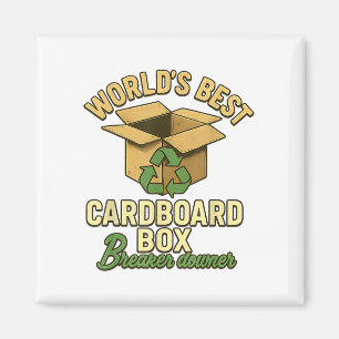 Íman Criador de caixas de papelão do mundo Engraçado Ec