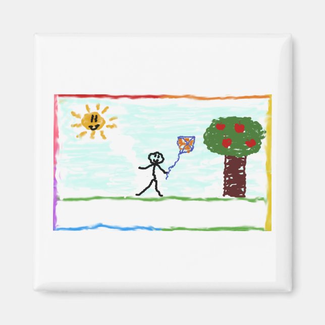 Íman Criança brincando com pipa (Frente)