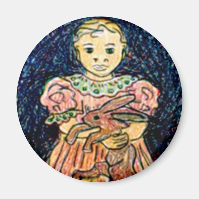 Íman Criança com Coelho (Frente)