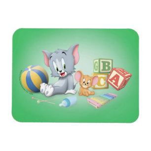 Íman Criança Tom e Jerry Brincando com Brinquedos