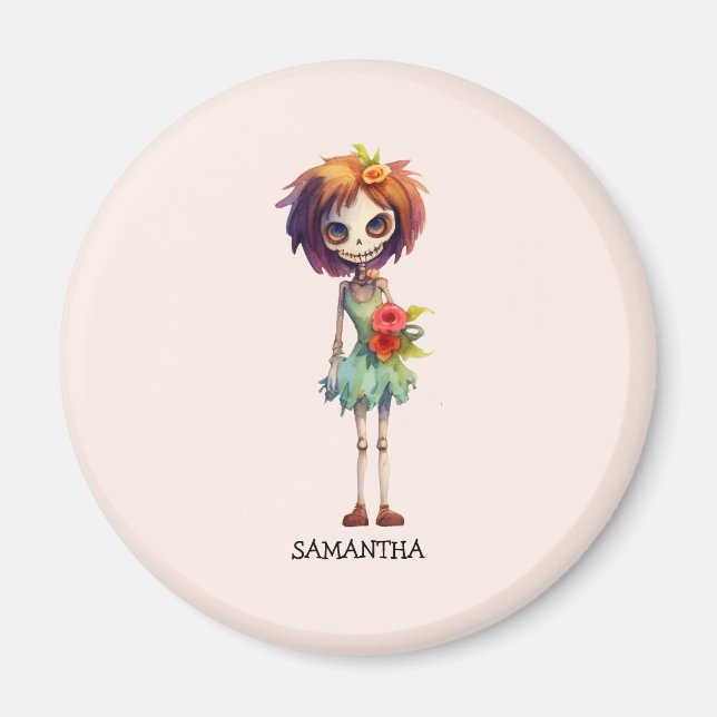 Íman Criança Zombie Macabra E Bonita - Adorável Macabre (Frente)