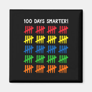 Íman Crianças 100 dias de escola 100 Tally Marks