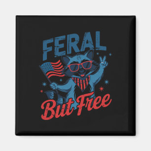 Íman Crianças 4 de Julho Feral E Livre Raccoon Engraçad