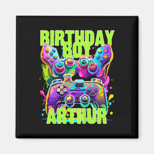Íman Crianças Arthur Birthday Boy Video Game Aniversári