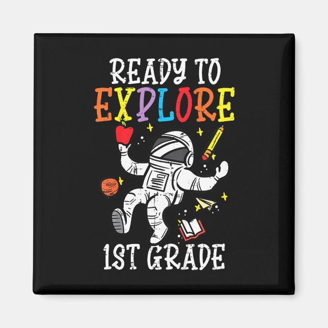 Íman Crianças Astronautas Prontas Para Explorar A Prime (Frente)