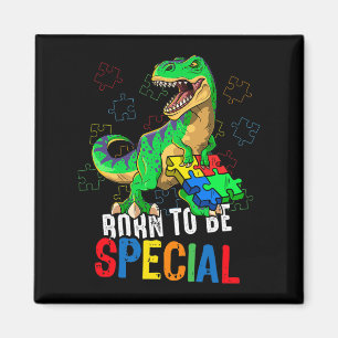 Íman Crianças Autismo Sensibilização Dino Autism Toddle